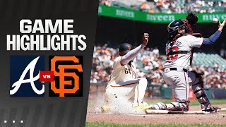 Braves vs Giants Game Highlights 81524  MLB Highlights [upl. by Anaejer]