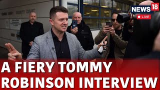 Tommy Robinson News18  Tommy Robinson Live  Tommy Robinson Interview  Free Tommy Robinson March [upl. by Znarf]