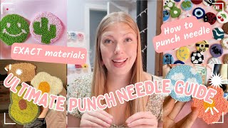 HOW TO PUNCH NEEDLE FULL GUIDE  revealing all of my secrets [upl. by Giles]