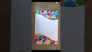 so easy book cover design ideas for school project designytshorts shortvideo [upl. by Anelak983]