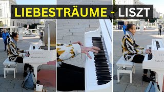 AMAZING quotLiebesträume No3  Lisztquot on Piano in Public 🤩 [upl. by Adnilak]