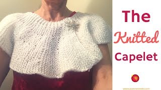 Knitted Capelet  Knitting a Cape Shawl [upl. by Emmalynn541]