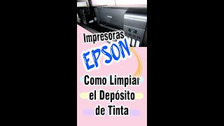 Como Limpiar el Depósito de Tinta de las Impresoras Epson  Ayuda mi Impresora Mancha el Papel [upl. by Eirolav295]