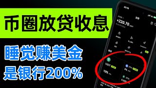 USDC、USDT立刻为你赚钱：币圈放贷策略，简单赚币40收益，利润来源风险如何参与。 [upl. by Ailad]