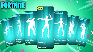 ALL ICON SERIES DANCES amp EMOTES IN FORTNITE [upl. by Nosrej]