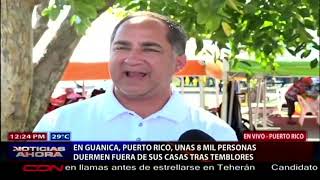 Más de 8 mil personas duermen fuera de sus casas tras temblores en Guanica Puerto Rico [upl. by Kincaid]