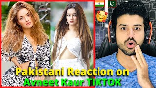 Pakistani React on Avneet Kaur TIKTOK VIDEOS  Indian Actress  Reaction Vlogger [upl. by Killam]