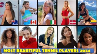 The MOST BEAUTIFUL Tennis Players from Various Countries and their NET WORTH [upl. by Kwapong751]