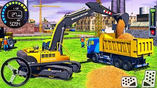 City Construction Simulator Excavator Crane  Highway Vehicles Road Builder  Android GamePlay [upl. by Vasileior]