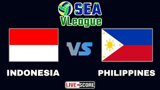 Indonesia vs Philippines  Mens Volleyball SEA V League Live Scoreboard [upl. by Goodrow]