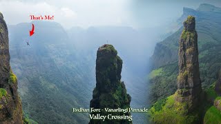 Most Thrilling quotZIPLINEquot of Maharashtra  Jivdhan Fort  Vanarlingi Pinnacle Zipline and Rappelling [upl. by Hsirrap]