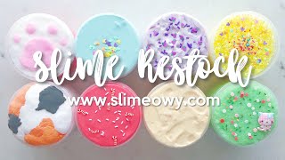 SLIME RESTOCK SALE UNLIMITED THICKY amp CLAY BINGSU DIY CLAY SNOW FIZZ [upl. by Blynn]