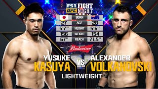 UFC Debut Alexander Volkanovski vs Yusuke Kasuya  Free Fight [upl. by Haronid]