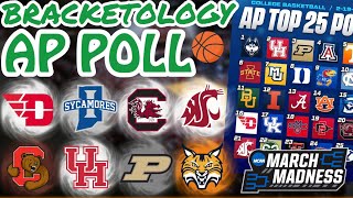 College Basketball AP Top 25 Poll UPDATED  Bracketology 2024 [upl. by Mayor220]