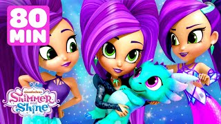 Zeta the Sorceresss Best Rescues w Shimmer and Shine  80 Minute Compilation  Shimmer and Shine [upl. by Helaina]