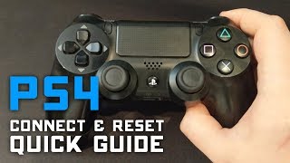 How to Reset amp Connect PS4 Controller to PC amp PS4 🎮 Quick Guide [upl. by Fawcett]