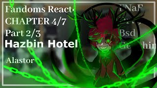 Fandoms React Alastor  Hazbin Hotel  47 23  Gacha [upl. by Puttergill]