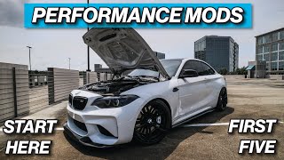 FIVE BMW PERFORMANCE MODS YOU SHOULD DO FIRST  For all FXX BMWs [upl. by Lynus]