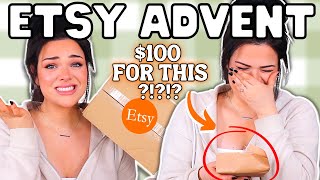 100 Etsy Advent Calendar with THIS INSIDE  Fall Advent Unboxing [upl. by Haikezeh]