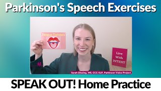 Parkinsons Speech Exercises TONGUE TWISTERS [upl. by Acinoev]