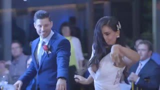 Wedding Dance And Flash Mob  Janette And Paul Elvis and Michael Jackson [upl. by Yoreel]