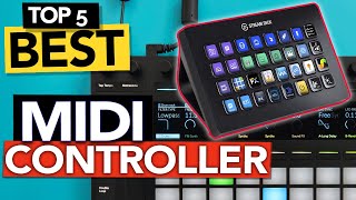 ✅ TOP 5 Best MIDI Controller 2024  Buyers Guide [upl. by Drwde]