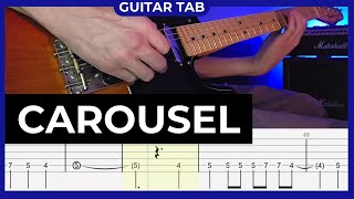 BLINK182  Carousel  Guitar Cover with Guitar Tab [upl. by Aihcsrop833]