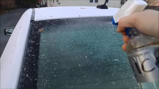 How to make a very cheap home made De Icer Spray to Defrost your car and Review [upl. by Neelear]