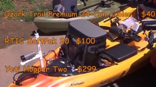 Ozark Trail vs RTIC which cooler is best for your kayak No Yeti to compare [upl. by Glinys]