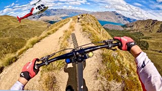 INSANE HELI BIKING DOWN A FULL MOUNTAIN RIDGE LINE [upl. by Eyt]