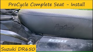 ProCycle Complete Seat Install on a DR650 [upl. by Laurena339]