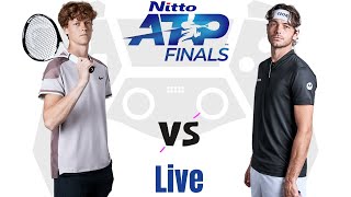 Jannik Sinner vs Taylor Fritz  Nitto ATP Finals 2024 Live [upl. by Notlef]