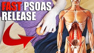 PSOAS Muscle RELEASE amp STRETCH for Tight HIP Flexors TRY THIS [upl. by Silra316]