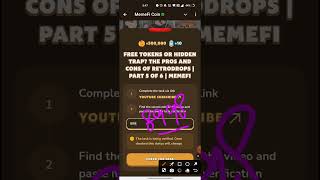 Memefi Video Code today  WHAT FREE TOKENS OR HIDDEN TRAP THE PROS AND CONS OF RETRODROPS  MEMEFI [upl. by Pepillo]