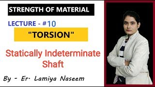 Strength of Material  Lecture 10  Torsion  Statically indeterminate shaft  SOM  GATE  IES [upl. by Botsford]