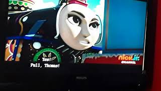 Thomas and friends the great race Thomas fights Vinnie scene Different soundtrack music [upl. by Arimat]