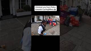 CyclingMikey trips up man running from Police [upl. by Elehcim263]