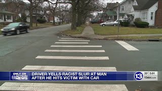 Driver yells racial slur at man after he hits victim with car [upl. by Demeyer]