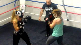 Jennifer Bulkley Boxing Exhibition 7 Roc Boxing Rochester NY [upl. by Aihsekat305]