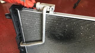 How to Change AC Condenser Coil  Mercedes Benz [upl. by Yeldnarb]