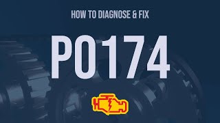 How to Diagnose and Fix P0174 Engine Code  OBD II Trouble Code Explain [upl. by Vaden]