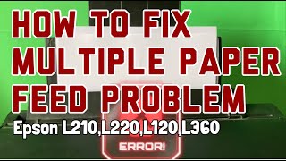 How to Fix Multiple Paper Feed Problem [upl. by Resay]