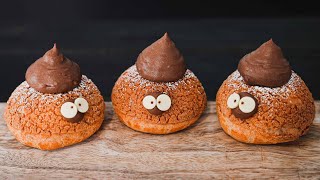 Choux Au Craquelin With Chocolate Cream [upl. by Nnylaj]