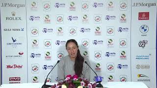 Jessica Pegula  R3 Press Conference WTA  2021 Dubai Duty Free Tennis Championships [upl. by Elfont311]