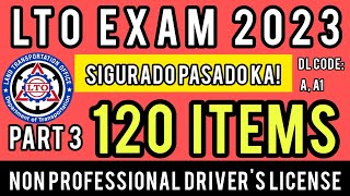 LTO NON PROFESSIONAL EXAM REVIEWER 2023  PART 3  CODE AA1 TAGALOG UPDATED [upl. by Otha]