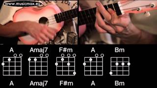 The Beatles  While My Guitar Gently Weeps ukulele chords [upl. by Ettenal]