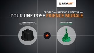 Pose faïence murale facile  PAVILIFT  Croisillons autonivelants pour carrelage [upl. by Karsten]