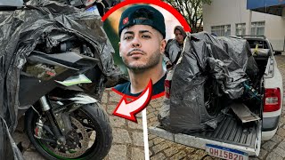 ACONTECEU UM ACIDENTE GRAVE COM A MOTO H2 DO RENATO GARCIA 😔 [upl. by Yahsram]