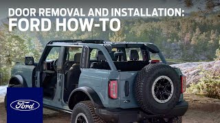 Ford Bronco® Door Removal and Installation  Ford HowTo  Ford [upl. by Ettebab]