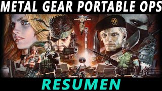 Metal Gear Portable Ops Resumen del juego  Big Boss vs Gene  Saludos [upl. by Seiber]